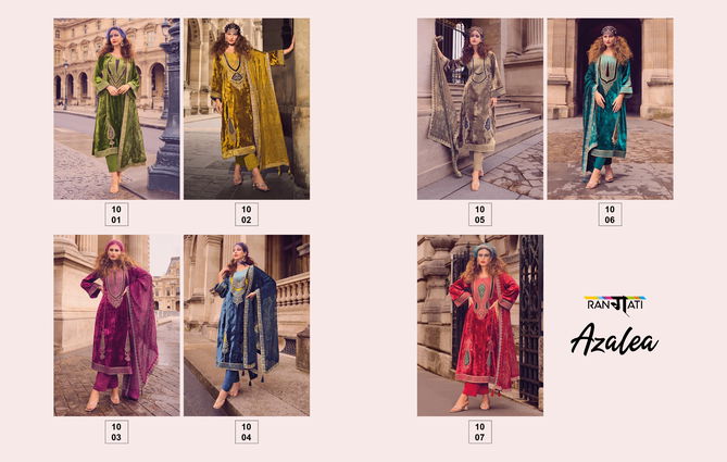 Azalea By Rangati Winter Wear Viscose Velvet Salwar Kameez Wholesale Price In Surat